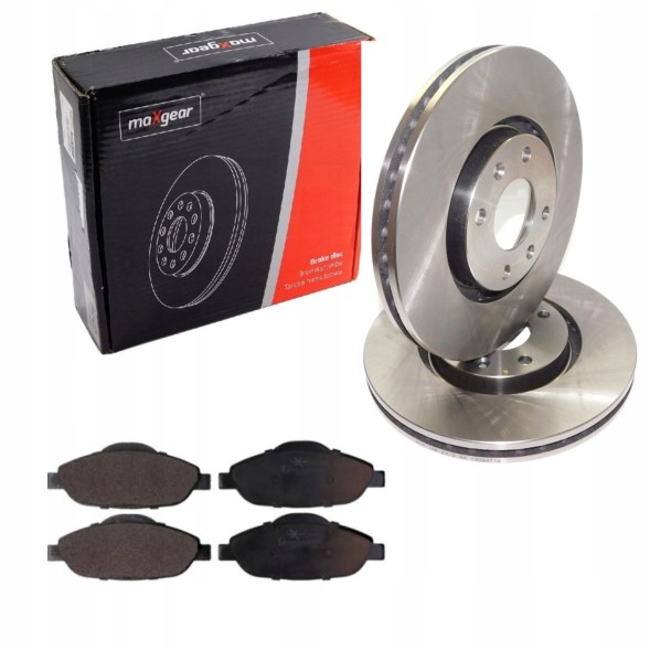 Maxgear 2× Maxgear 19-0807 Гальмівний диск + Гальмівні колодки Maxgear 19-1547