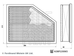 ADBP220065 BLUE PRINT Фільтр забору повітря