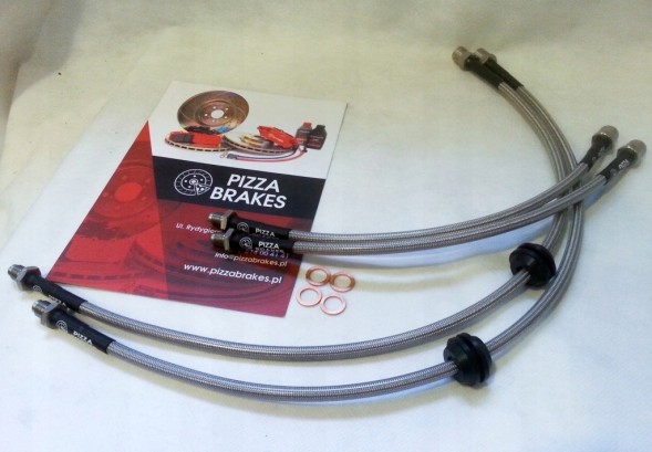 Pizza Brakes BMW 6 M6 E63 Oplot Stalowy Гальмівні шланги в сталевому обплетенні для BMW 6 M6 E63