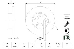 0986479H33 BOSCH ГАЛЬМІВНИЙ ДИСК