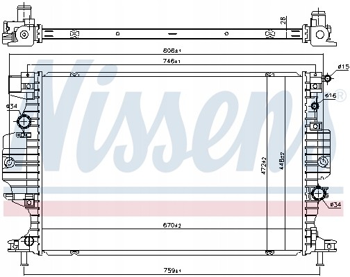 Nissens NIS 620156 Радіатор, система охолодження двигуна nissens 620156