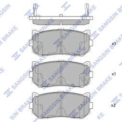 SP1079 R SANGSIN Комплект гальмівних колодок дискові