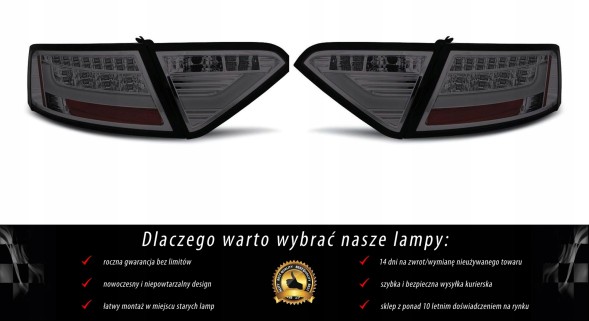 V-maxzone Part VR-2463 СВІТОДІОДНІ ЛАМПИ ЗАДНІ ДЛЯ AUDI A5 2007-2011 COUPE LED