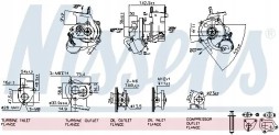 Nissens 93030 Турбокомпресор турбіна 93030 nissens fiat