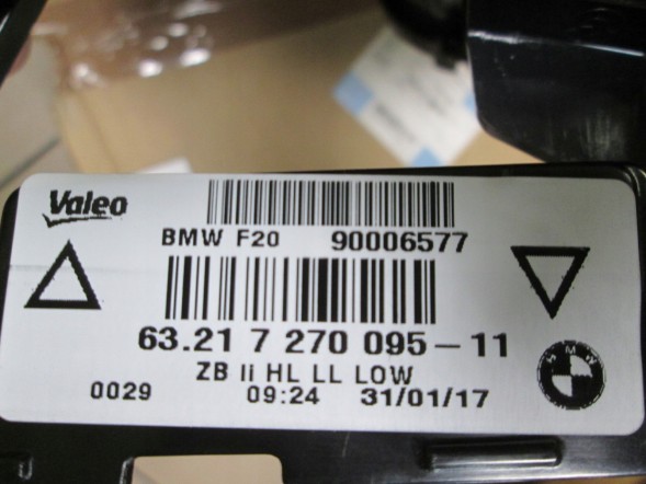 BMW OE 7270095 41 NOWA BMW 1 F20 НОВА ЗАДНЯ ФАРА ЛІВА 7270095 ОРИГІНАЛЬНА
