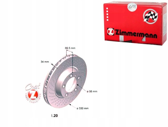 Zimmermann 460.1561.20 Zimmermann 460.1561.20 гальмівний диск 460.1561.20