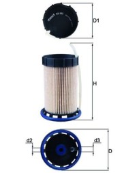 KX492 MAHLE ORIGINAL Фільтр палива