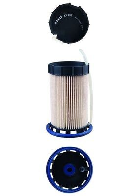 KX492 MAHLE ORIGINAL Фільтр палива