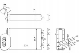 Nissens NIS77528/RS1 Нагрівач nissens 8fh351315301 60836076 83006076