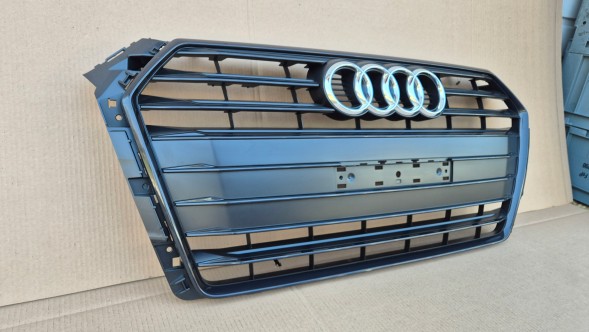 Audi OE GRILL ATRAPA CHŁODNICY AUDI A4 B9 8W0 PRZEDLIFT 2015-2019 BLACK MAŁA TABLICA Решітка радіатора GRILL Audi A4 B9 8W0 8W 15-19 BLACK OE 8W0853651BR AB НОВА