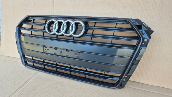 Audi OE GRILL ATRAPA CHŁODNICY AUDI A4 B9 8W0 PRZEDLIFT 2015-2019 BLACK MAŁA TABLICA Решітка радіатора GRILL Audi A4 B9 8W0 8W 15-19 BLACK OE 8W0853651BR AB НОВА