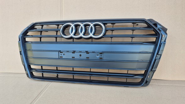 Audi OE GRILL ATRAPA CHŁODNICY AUDI A4 B9 8W0 PRZEDLIFT 2015-2019 BLACK MAŁA TABLICA Решітка радіатора GRILL Audi A4 B9 8W0 8W 15-19 BLACK OE 8W0853651BR AB НОВА