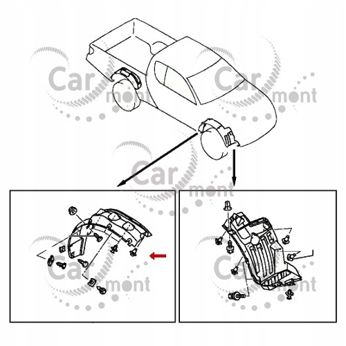 Mitsubishi OE MIT-000601 5370B418 Надколесо праве переднє L200 2.5DiD KB4 Pajero Sport KH 5370B418 5370A276 OE