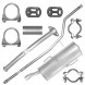 Ferroz ADMT-N6U5Y1X Комплект глушника peugeot 206 98-09 1.4 hatchback