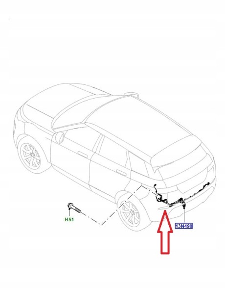 Land Rover OE Джгут проводів фаркопу Land Rover LR137203