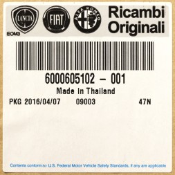 Fiat OE Верхня частина масляного піддону Fiat OE 6000622761