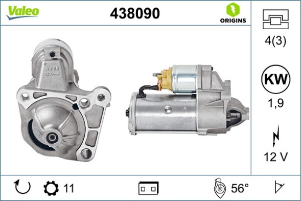 438090 VALEO Стартер