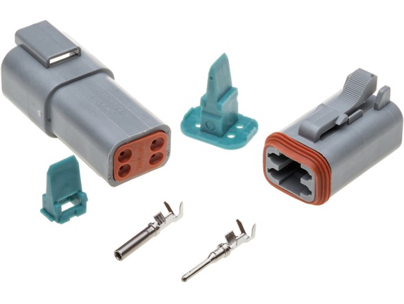 e-connectors AT06-4S/AT04-4P/ZEST/100 DEUTSCH-DT 4-pin роз'єми (100шт.) Amphenol-AT