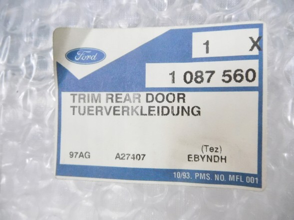 Ford OE Бекон двері лівий задній Ford OE 1087560 FORD ESCORT 95/01