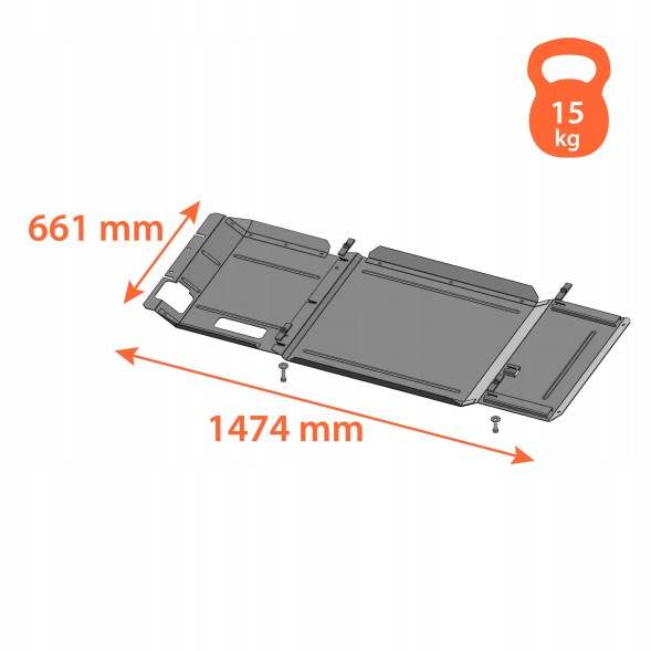 Kolchuga 0563 Сталева кришка двигуна Ford Ranger 2011-2018