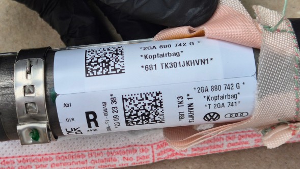 Volkswagen OE KURTYNA POWIETRZNA VOLKSWAGEN T-ROC 2GA LIFT PRAWA Подушка безпеки (шторка) ПРАВА VW T-ROC 2GA LIFT OE 2GA880742G НОВА !!!!!!
