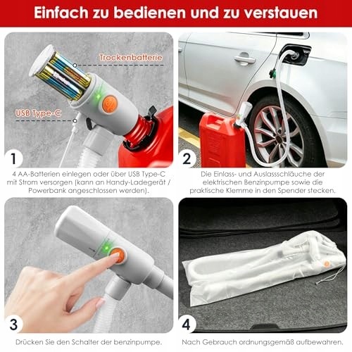 AD BRAKE B0GSJVMSJB ЕЛЕКТРИЧНИЙ ПАЛИВНИЙ НАСОС 12 Л/ХВ USB C ТЕЛЕСКОПІЧНА ТРУБКА З АКУМУЛЯТОРОМ