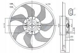 Nissens PRO/85776 NIS Вентилятор радіатора (з корпусом) opel adam corsa d + асистент зіткнення #34