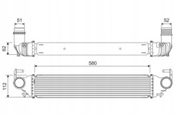 Valeo 818312 Радіатор охолодження повітря intercooler 818312 valeo fiat