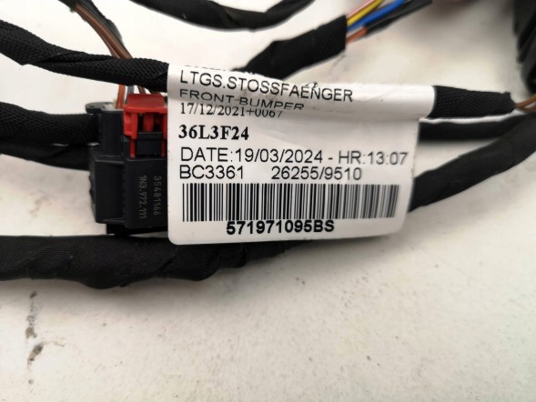 Volkswagen OE 571971095BS, DWP451500OE Джгут проводів переднього бампера VW Tiguan 571971095BS