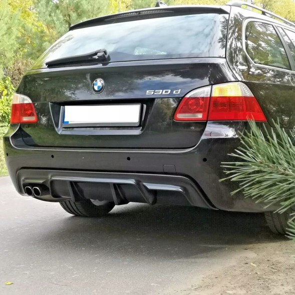 Китай Dyfuzor Dokładka BMW E60 E61 M Pakiet Дифузор BMW E60 E61 M Pakiet Накладка заднього бампера Чорний глянець Спойлер