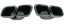 Mercedes-Benz OE A0004902800+A0004902900 НАКОНЕЧНИКИ ГЛУШНИКА MERCEDES C W205 C205 C63 AMG W206 GLC W253 C253 X253 ОРИГ.