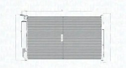MAGNETI MARELLI 350203829000 Конденсатор радіатора кондиціонування повітря 350203829000