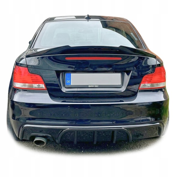 Китай Dyfuzor BMW E82 E88 MP Дифузор BMW E82 E88 Накладка Заднього Бампера Чорний Глянець M Pakiet MP Задній