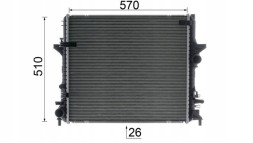 Mahle CR 1930 000P Радіатор, система охолодження двигуна mahle cr 1930 000p