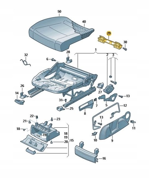 Audi OE 1K0881545,N10622701 Кріплення ISOFIX AUDI A3 8P 2004-2013 ОРИГІНАЛ