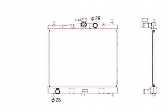 NRF NRF58187(iMOTO) Охолоджувач renault clio iii 05- без кондиціонера n + набір водія #37