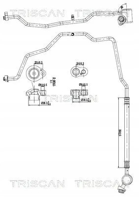 Triscan 9010 29009 Шнур кондиціонування повітря 9010 29009 triscan vw load up