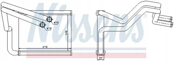Nissens 77633 Обігрівач 77633 nissens hyundai kia cee'd i30