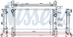 Nissens 627012 Радіатор, система охолодження двигуна nissens 627012
