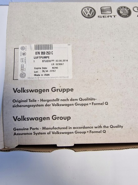 Volkswagen OE 07K959253C ВТОРИННИЙ НАСОС AUDI A8 / S8 , Q5 , Q7 07K959253 C