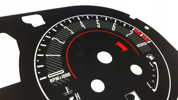 Moman 0089688090886 Ford Mustang V 13-14 Roush Style змінний одометр циферблати миль/год на км
