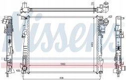 Nissens 63122 Охолоджувач води 63122 nissens nissan opel renault