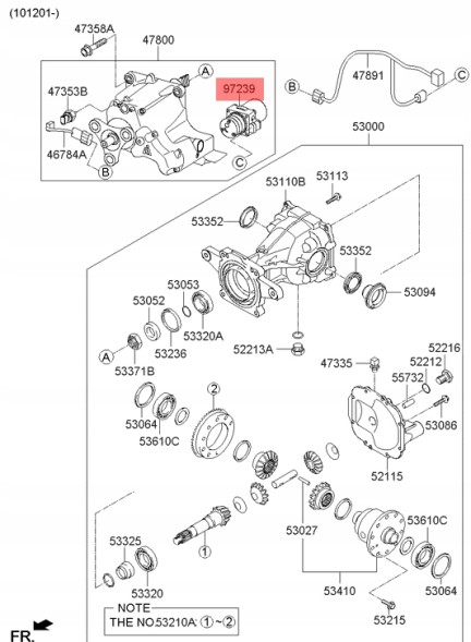 Hyundai OE GP|478103B520, 47810-3B520, 478103B500, 47810-3B500 SIŁOWNIK 4WD ORYGINAŁ Hyundai tucson ix35 kona | kia sportage привідний привід 4wd оригінал