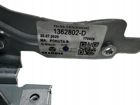 Mini OE 51166834698 6834698 Mini F54 Lci Lift Підлокітник Schwarz Індукційний зарядний пристрій 6834698