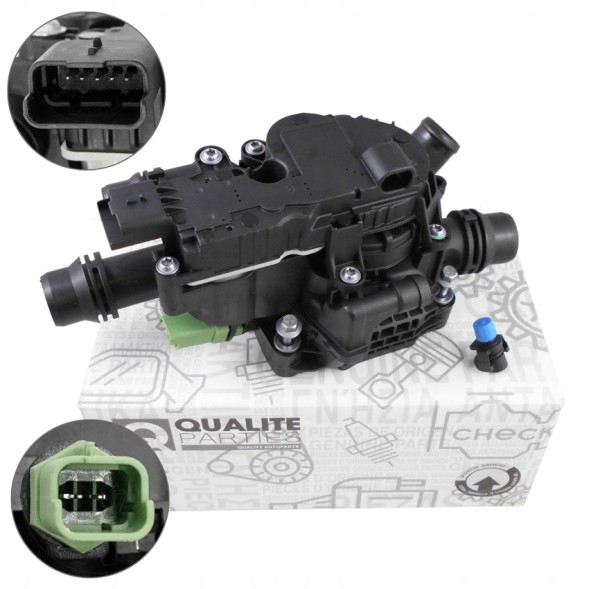 QP 98.03549480 ТЕРМОСТАТ + КОРПУС ТЕРМОСТАТА CITROEN C3 C4 PEUGEOT 208 308 1.6 BlueHDi
