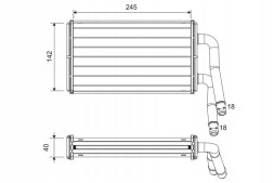 Valeo 811599 Обігрівач підходить для: ford transit, transit tourneo 2.2d-3.2d 04.06-12.14