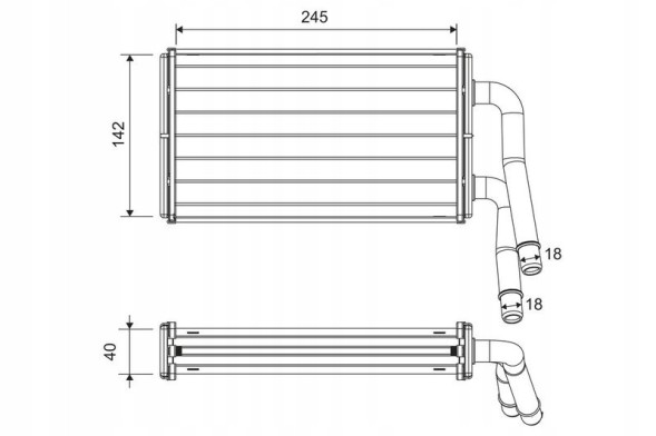 Valeo 811599 Обігрівач підходить для: ford transit, transit tourneo 2.2d-3.2d 04.06-12.14