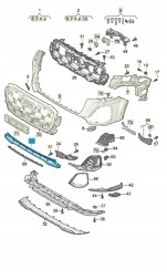 Audi OE НОВИЙ ОРИГІНАЛЬНИЙ AUDI 4M0807647G9B9 РЕШІТКА РАДІАТОРА МАТОВА