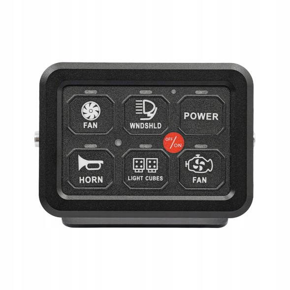 Жодного 6 Gang Universal Switch Panel Універсальна панель перемикачів на 6 клавіш для автомобіля, вантажівки, човна, utv, suv, 720 вт, 9-30 в dc