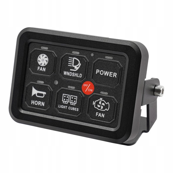 Жодного 6 Gang Universal Switch Panel Універсальна панель перемикачів на 6 клавіш для автомобіля, вантажівки, човна, utv, suv, 720 вт, 9-30 в dc